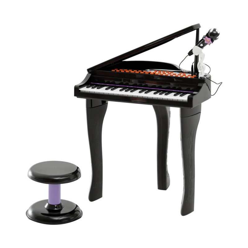 HOMCOM Hocker für Kinder Musikinstrument Schwarz, stabil und vielseitig einsetzbar für Spiel und Spaß Aosom.de – Bild 1 von 2