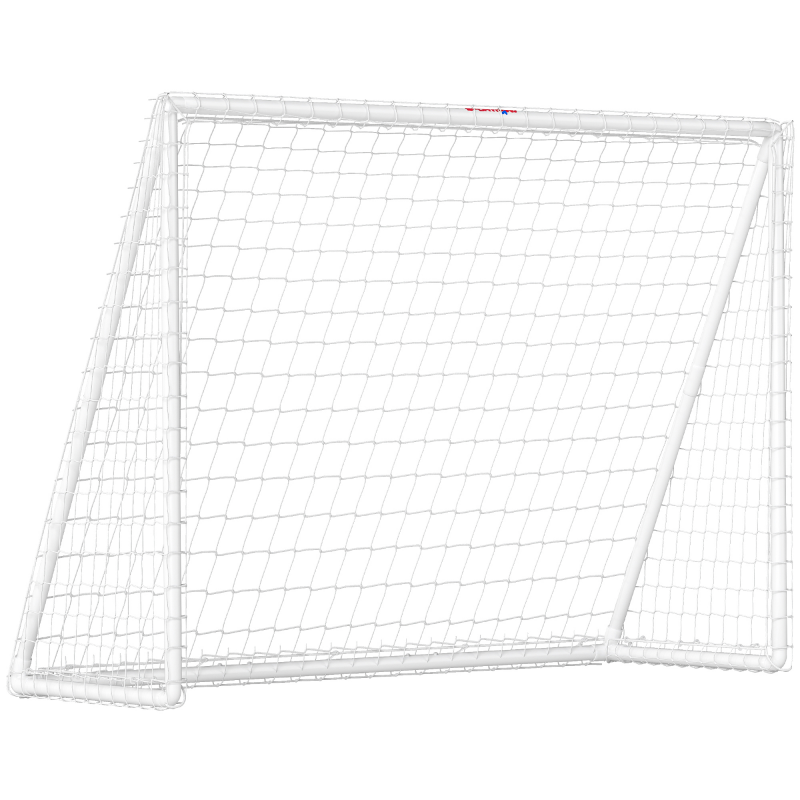 SPORTNOW Fußballtor für Jugendliche & Erwachsene 240 x 90 x 180 cm wetterfestes standfestes Fußball Tor mit Netz, Erdhaken, Outdoor Torwand für Garten, Park, Strand Aosom – Bild 1 von 2