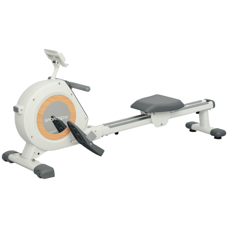 SPORTNOW Rudergerät für Zuhause, Magnetisches Rudergerät mit 16 Widerstandsstufen, LCD-Monitor, Rudermaschine mit Telefon-/IPAD-Halter, für Cardio-Training, bis 150kg belastbar Aosom – Bild 1 von 2