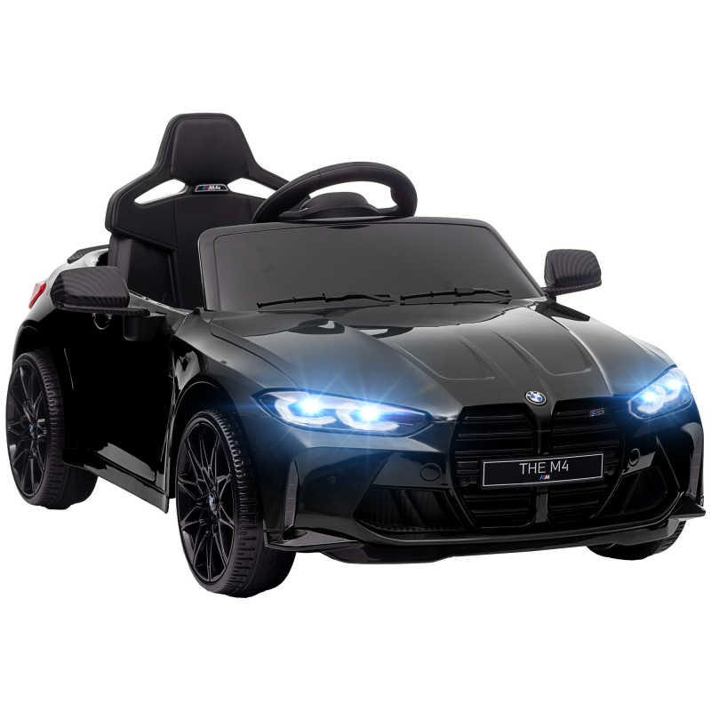 AIYAPLAY Kinder Elektroauto, Kinderauto mit 2,4G-Fernbedienung, Federung, Elektrofahrzeug mit MP3, USB, LED-Lichte, für 3-5 Jahre, Schwarz Aosom – Bild 1 von 2