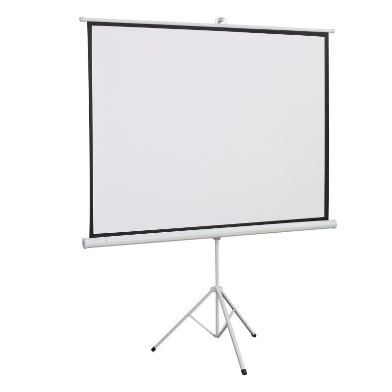 HOMCOM Beamer Leinwand mit Stativ, 4:3 Projektionsfläche, 84 Zoll faltbar Präsentationswand 171 x 131 cm, höhenverstellbar Bildschirm für Zuhause, Schule, Treffen Aosom – Bild 1 von 2