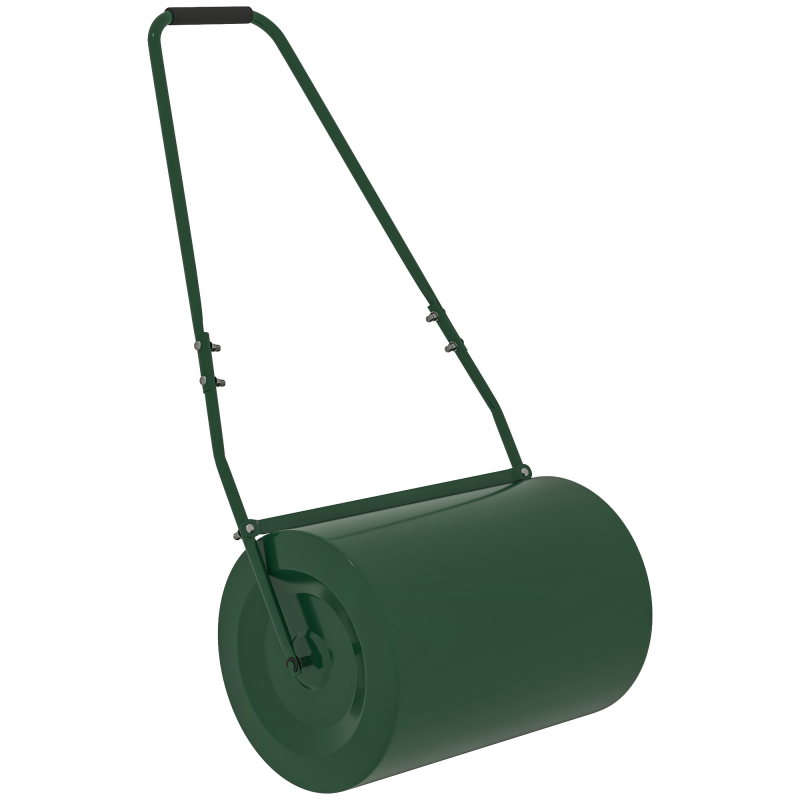 Outsunny Rasenwalze 63 l – Stahl, befüllbar mit Wasser/Sand, gepolsterter Griff, 123 x 58 x 40 cm, Dunkelgrün Aosom – Bild 1 von 2