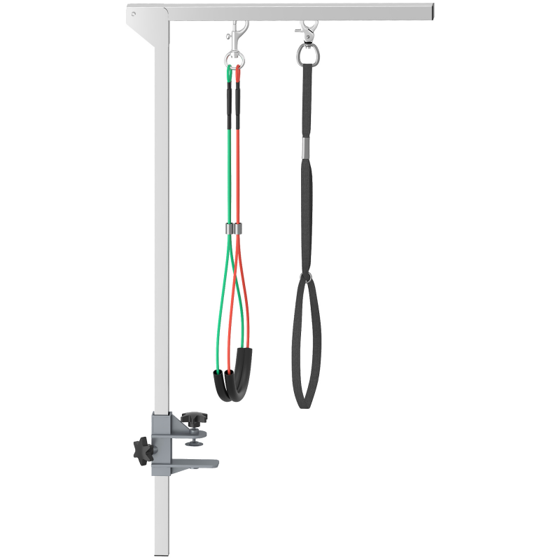 PawHut Haustier Fellpflege Arm Klappbarer Pflegearm mit Klemme, Verstellbarer Hundefrisiertischarm mit Haunch-Halter, für mittelgroße Hunde Aosom – Bild 1 von 2