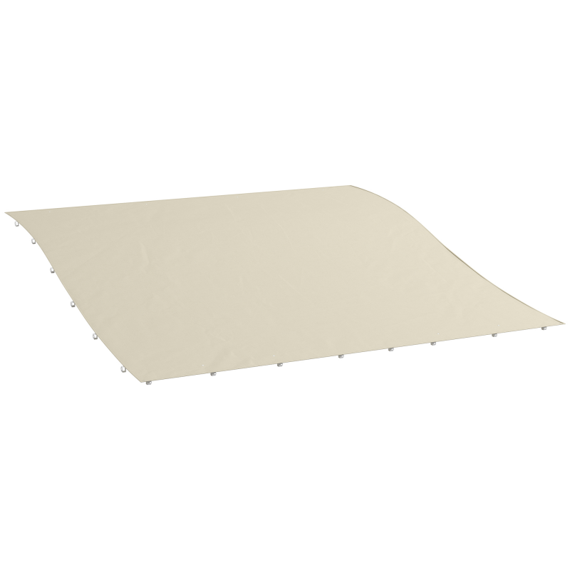 Outsunny Ersatzdach für Pergola 297 x 243 cm Sonnensegel für Terrassenüberdachung, Ersatz-Dachplane für 3 x 2,5 m Pavillon, mit UV-Schutz, Beige Aosom – Bild 1 von 2