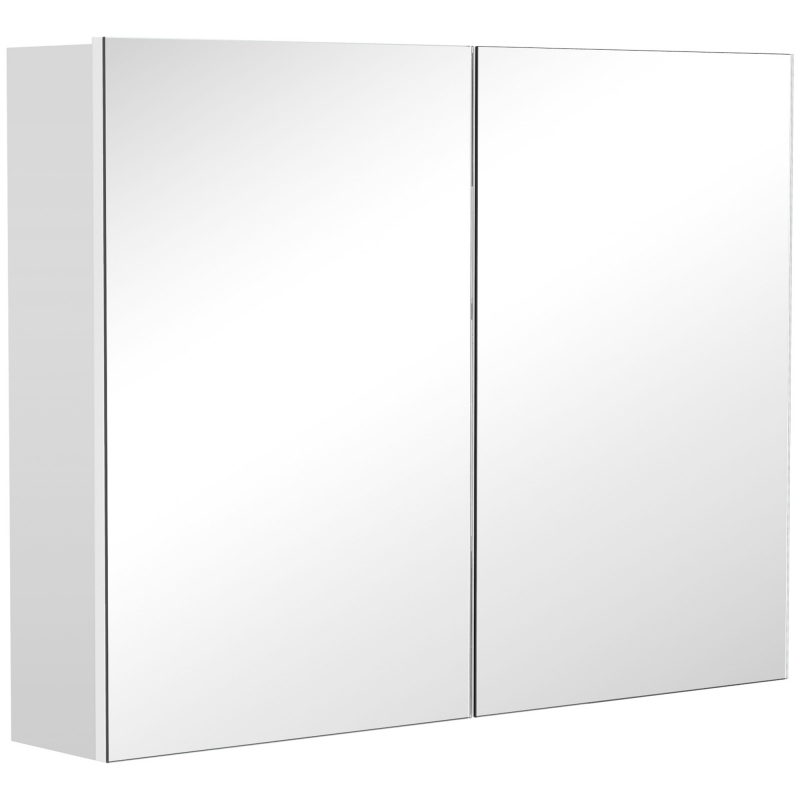 HOMCOM Spiegelschrank Badspiegel Badschrank Badezimmerspiegel Wandspiegel (Modell 3) Aosom – Bild 1 von 2