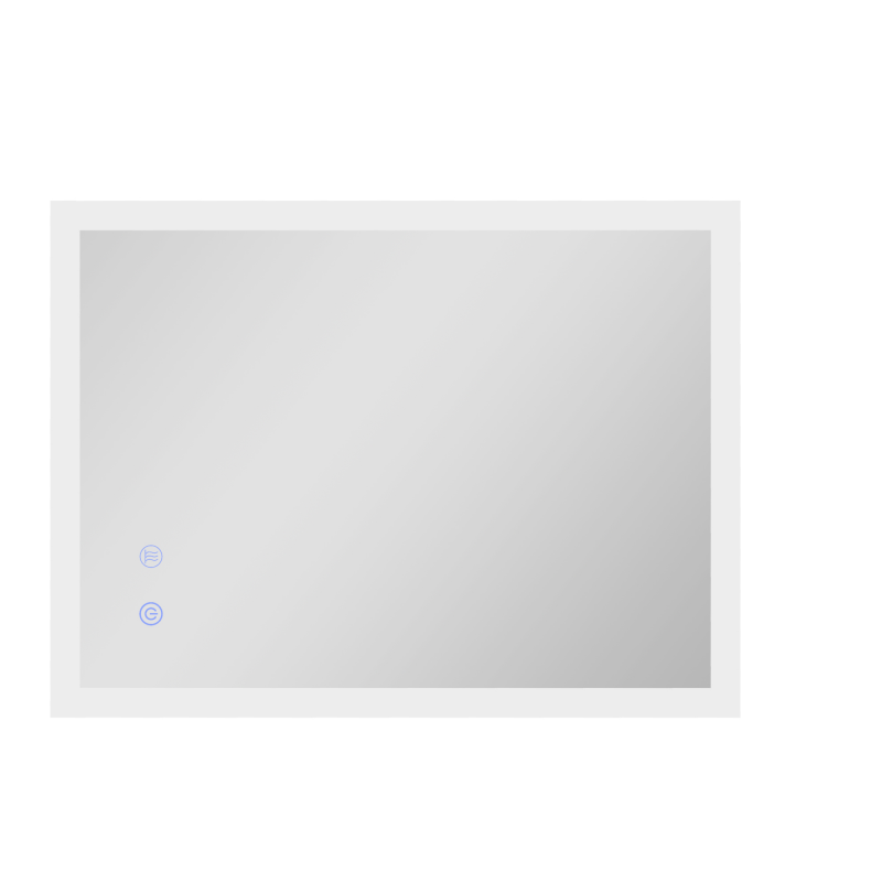 kleankin Badspiegel mit LED-Beleuchtung 70x50 cm, Touchschalter, Memory-Funktion, beschlagfrei, 3 Lichtfarben, IP44 wasserdicht Aosom.de – Bild 1 von 2