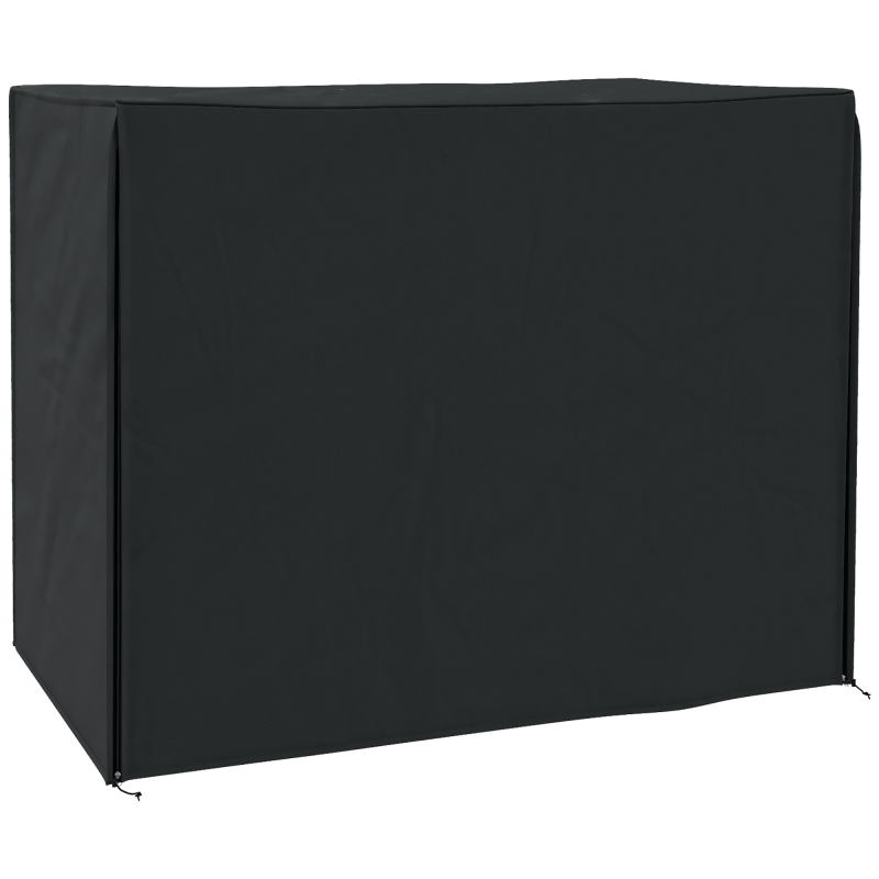 Outsunny Hollywoodschaukel Abdeckung wasserfest Schutzhülle für Gartenschaukel mit UV-Schutz Oxford Schwarz 220 x 125 x 172 cm Aosom.de – Bild 1 von 2