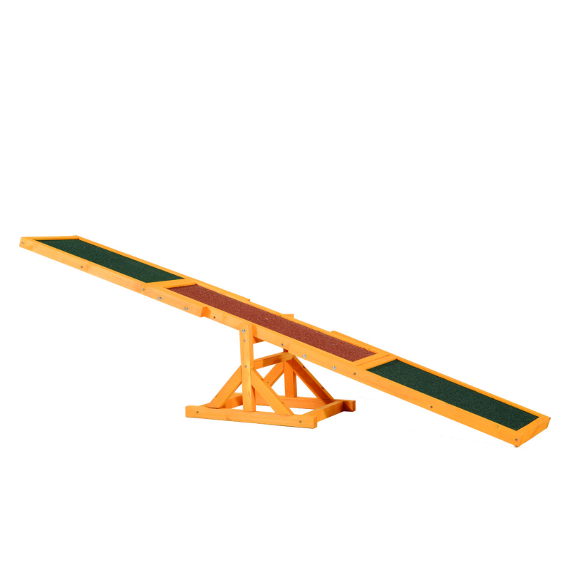 PawHut Hundewippe Agility Wippe für Hunde 180 x 30 x 30 cm, ideales Welpenspielzeug für Hundesport und Training Aosom.de – Bild 1 von 2