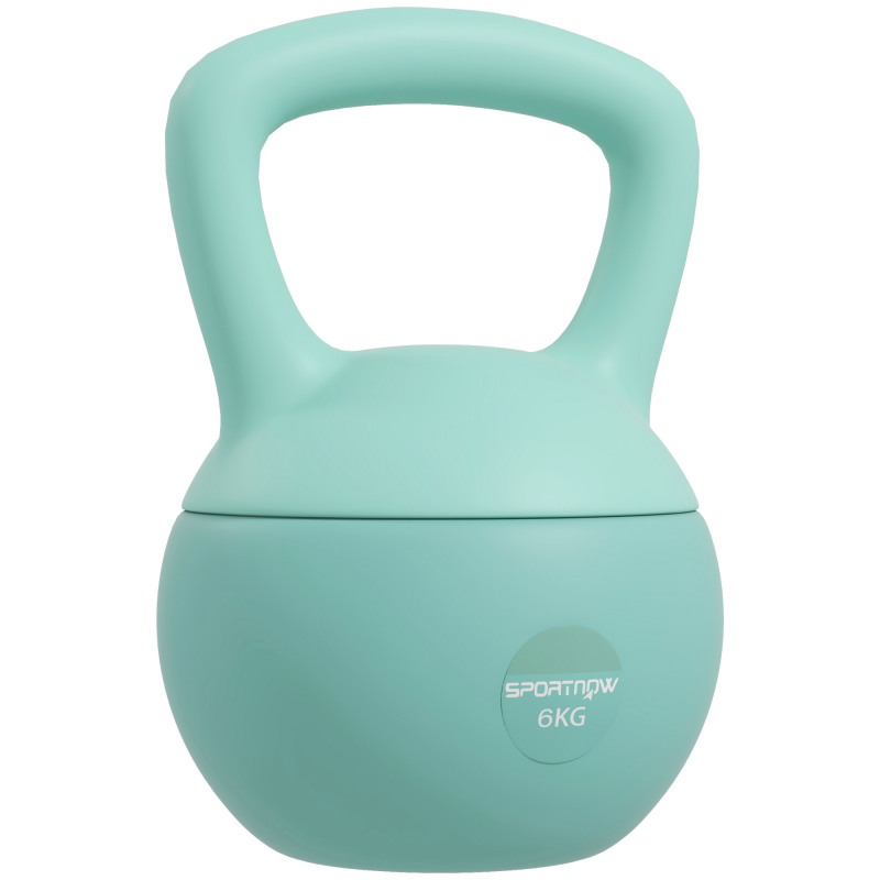 SPORTNOW Kettlebell 6 kg - Kooperation Aosom.fr x FFHandball - Kettlebell mit rutschfestem Griff für Fitness, Muskelaufbau & Cardio, grün Aosom – Bild 1 von 2