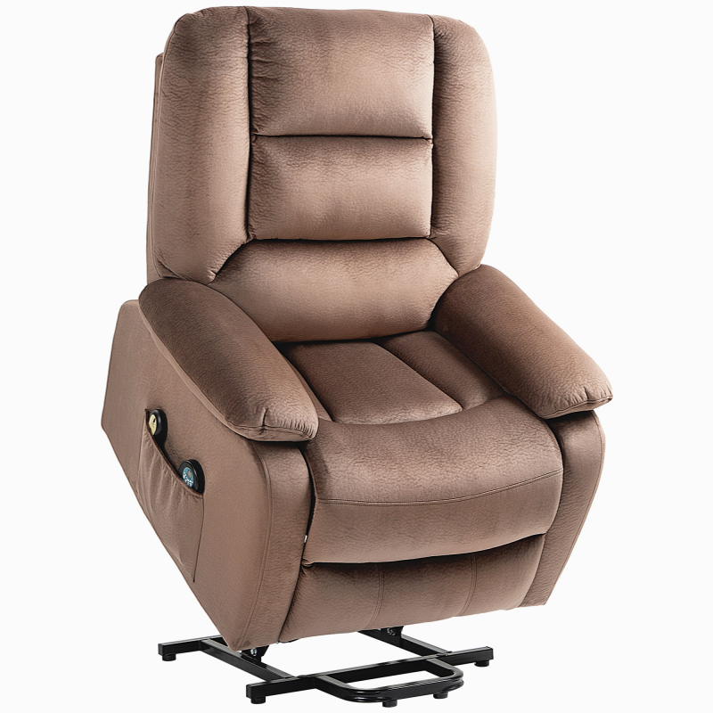 HOMCOM Fernsehsessel mit Aufstehhilfe, Elektrisch Relaxsessel, mit Massagefunktion, Liegefunktion, Wärmefunktion, Polyester, 90x93x110cm Aosom – Bild 1 von 2