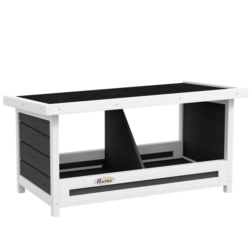 PawHut Nistkasten Tannenholz Brutkasten mit wetterbeständigem Asphaltdach für Hühner 66x37x34 cm Grau Aosom.de – Bild 1 von 2