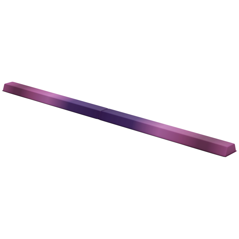 SPORTNOW 236 cm Klappbarer Schwebebalken, tragbar Turnbalken, rutschfest Balance Beam, Turn- und Balancierbalken bis 80 kg, für Kinder ab 3 Jahre, Indoor & Outdoor, Violett+Rosa Aosom – Bild 1 von 2