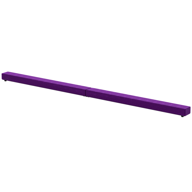 HOMCOM Schwebebalken 210 cm klappbar für Indoor & Outdoor, Balance Beam bis 120 kg, violett, ideal für Gymnastik & Training Aosom.de – Bild 1 von 2