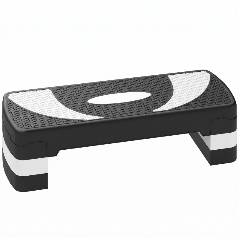 HOMCOM Steppbrett Aerobic-Stepper Höhenverstellbar 10/15/20 cm Fitness Heimtrainer bis 150 kg 80x31 cm Aosom.de – Bild 1 von 2