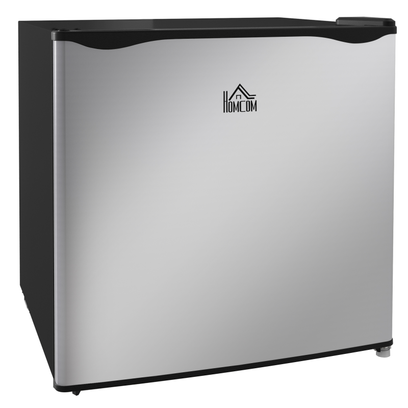 HOMCOM Mini-Gefrierschrank, 35 L Gefrierbox, elektrisch, freistehend, Mini-Gefriertruhe, Minikühlschrank, -14 bis -24℃, 5-stufige Temperaturregelung, 47 x 44,2 x 48,8 cm, Silber Aosom – Bild 1 von 2