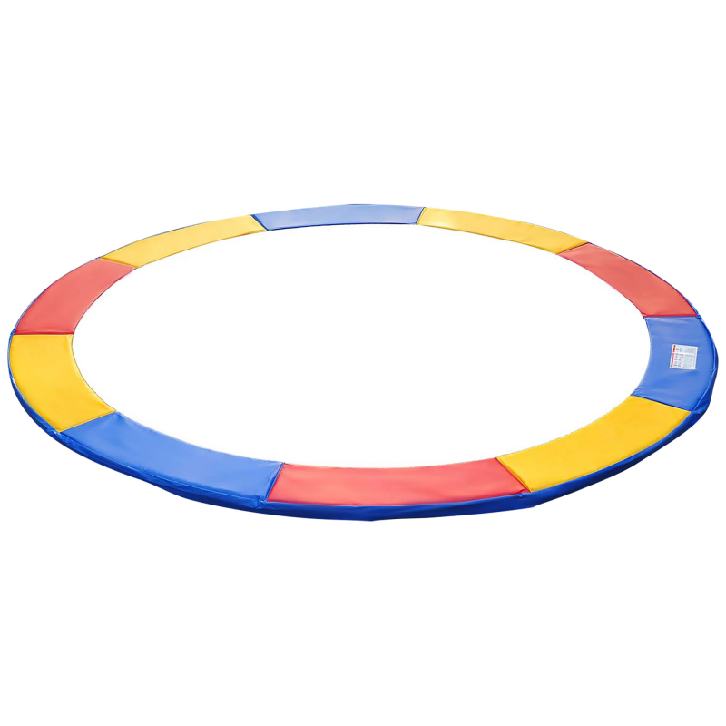 HOMCOM Trampolin Zubehör Set Sicherheitsnetz, Randabdeckung Ø 244cm Bunt, Wetterplane & Leiter für 8ft 10ft 12ft 15ft Aosom – Bild 1 von 2