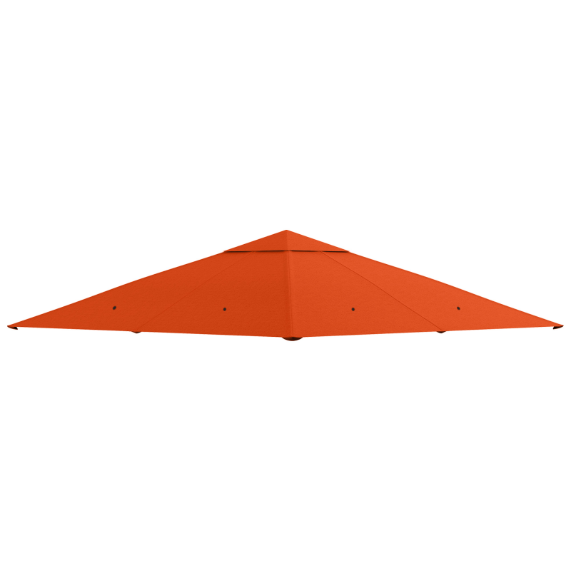 Outsunny Ersatzdach Pavillon Sonnenschutzabdeckung aus Polyester 2,98 x 2,95 m in Orange für Gartenpavillon Aosom.de – Bild 1 von 2
