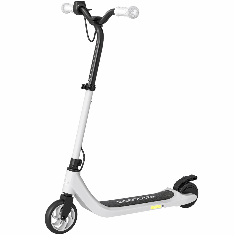 HOMCOM E-Scooter Elektroroller mit Batteriestandsanzeige, höhenverstellbarer Lenker, max 8km/h, für Kinder ab 6 Jahren, Schwarz-Weiß Aosom.de – Bild 1 von 2