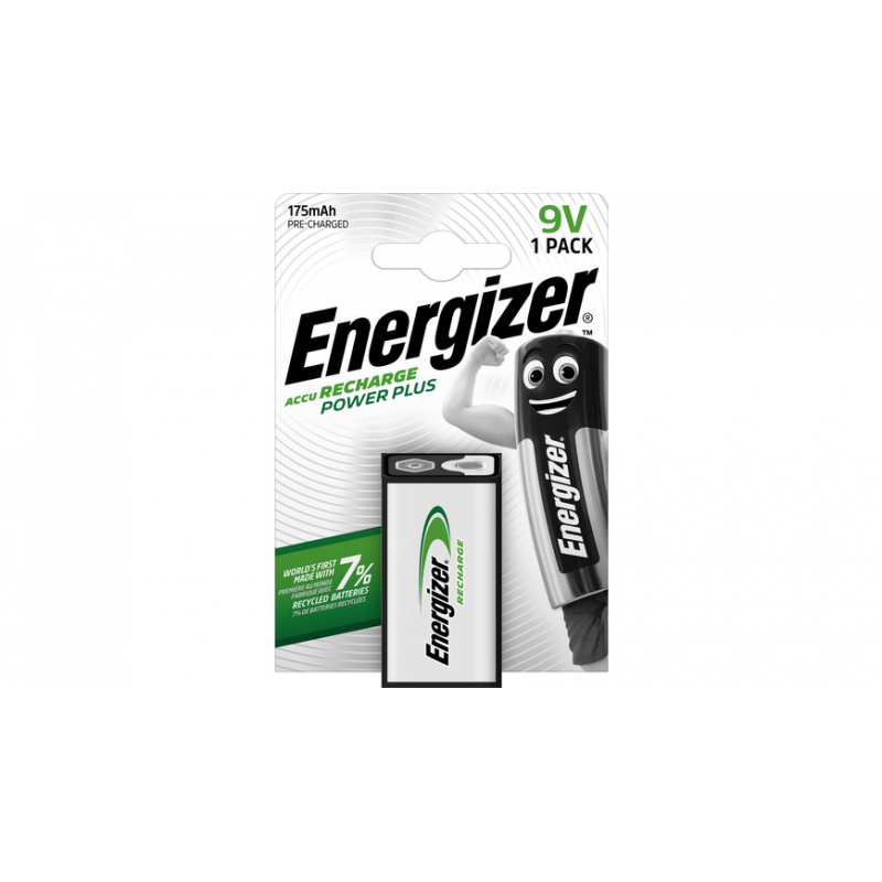 Energizer PowerPlus NiMH-Akku 9-V-Block, 175 mAh