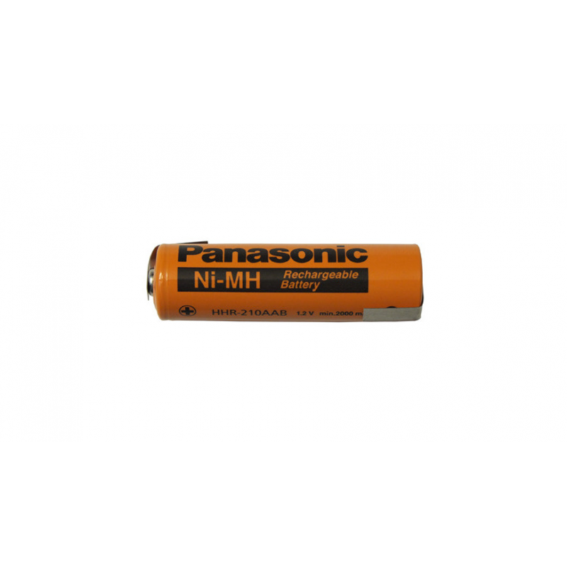 Panasonic NiMH-Zelle mit Lötfahne (Mignon-AA) HHR-210AA-1Z, 2000 mAh