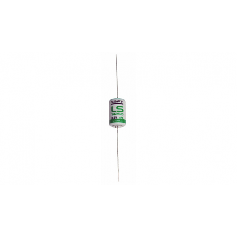 Saft Lithium Batterie mit Axialdrähten LS-14250CNA, 1/2 AA Mignon, 3,6 V, 1200 mAh