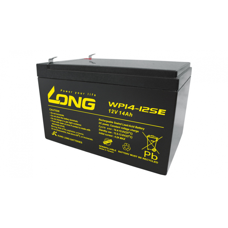 Kung Long Blei-Vlies-Akku WP14-12SE, 12 V, 14 Ah, zyklenfest