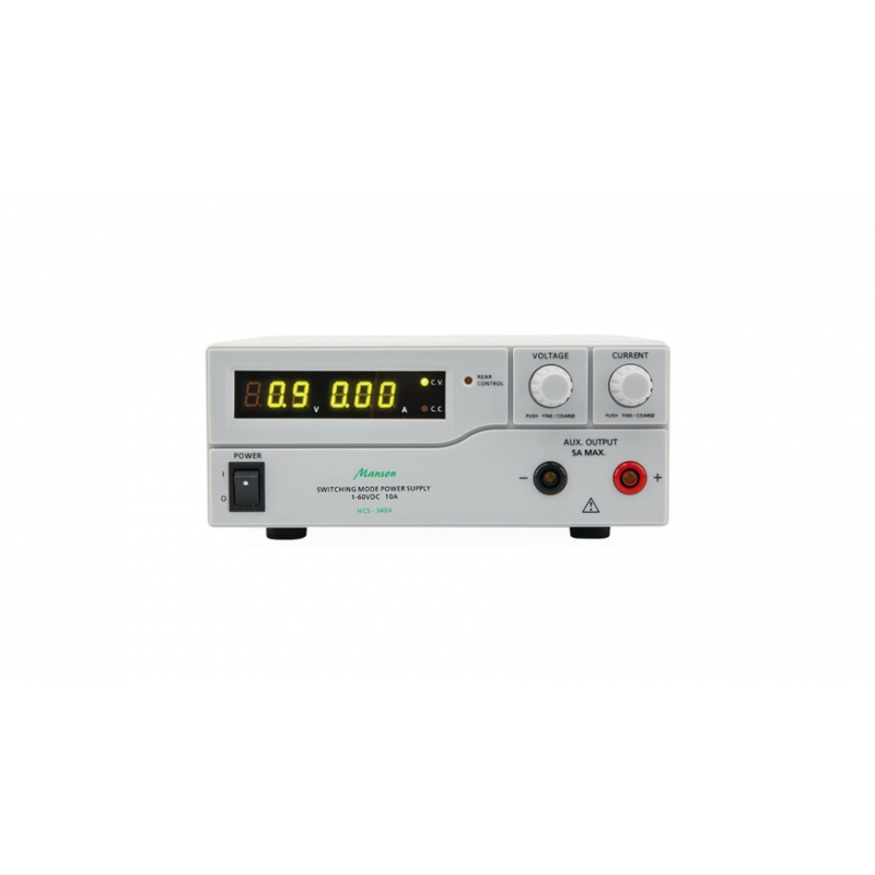 Manson Labornetzgerät HCS-3404 (1-60 V / 0-10 A), mit USB-Schnittstelle, programmierbar