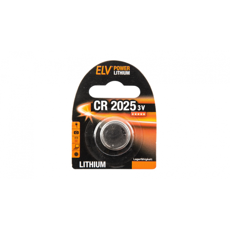 ELV Lithium-Knopfzelle CR2025