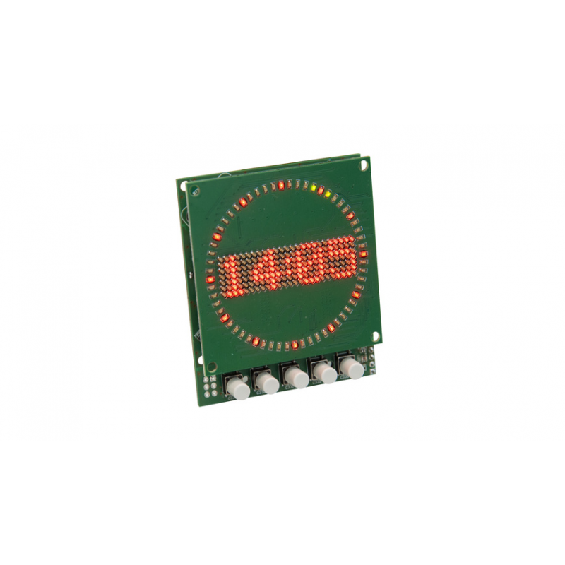 ELV Bausatz Mini-Kreis-LED-Uhr MKLU1