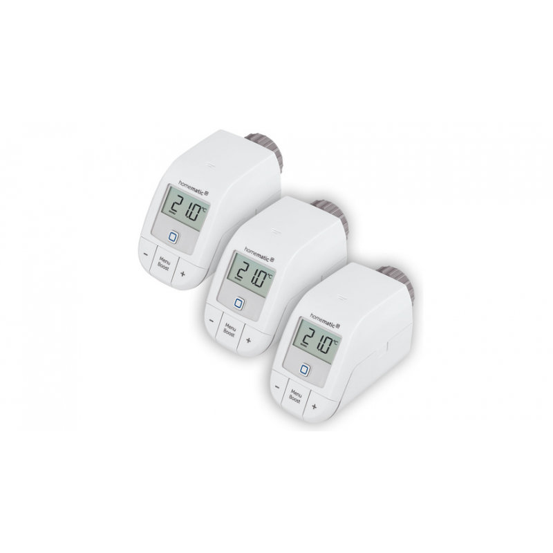 Homematic IP Smart Home 3er-Set Heizkörperthermostat – basic, HmIP-eTRV-B-2