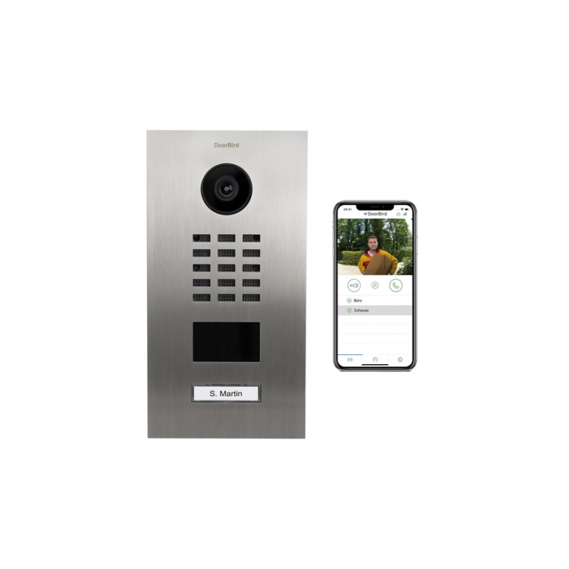DoorBird Smart Home IP Video Türstation D2101V, Edelstahl V4A