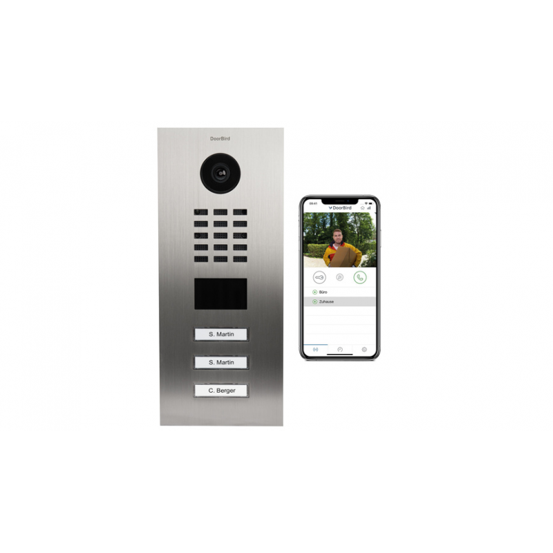 DoorBird Smart Home IP Video Türstation D2103V, Edelstahl V2A