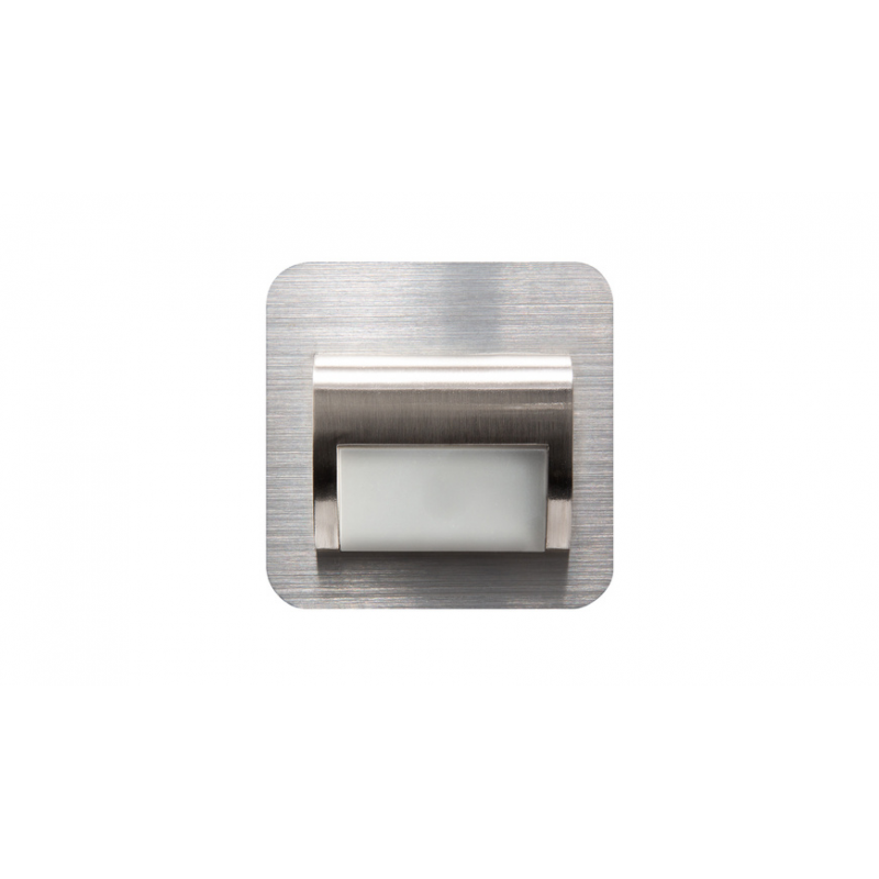 HEITRONIC 2-W-LED-Einbaupanel Valence, passt in Schalter-/Hohlwanddosen, Edelstahlblende