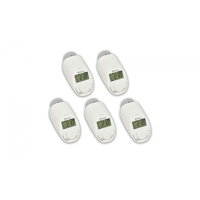 Eqiva 5er-Set BLUETOOTH® Smart Heizkörperthermostat, mit App-Steuerung