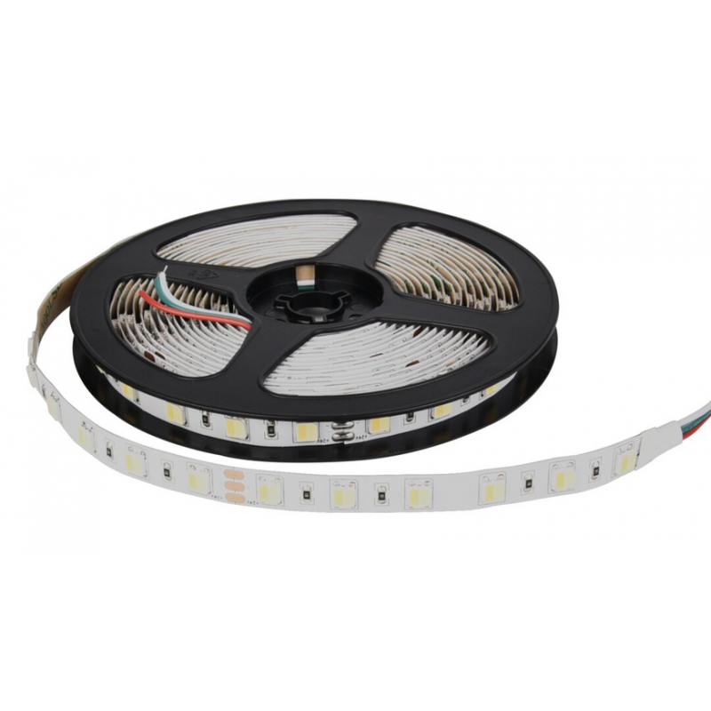 ENOVALITE 5-m-LED-Streifen, 23 W, 24 V DC, Tunable White (CCT), 4,6 W/m, 450 lm/m, 60 LED/m, IP20