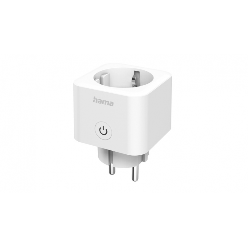 Hama Smarte WLAN-Steckdose, Matter, sprach- und appgesteuert, nachrüstbar, 3.680 W