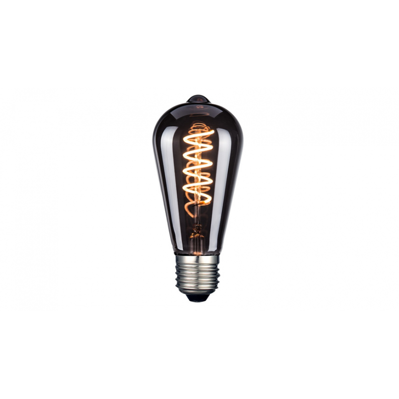 LUXULA LED Filament Leuchtmittel, SPIRAL, Pear, E27, 4W, 40lm, 1800K, dimmbar