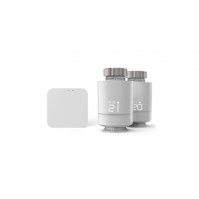 Hama Smart Home Heizungssteuerung-Set (2x Heizkörperthermostat, 1x Bridge), WLAN, ZigBee