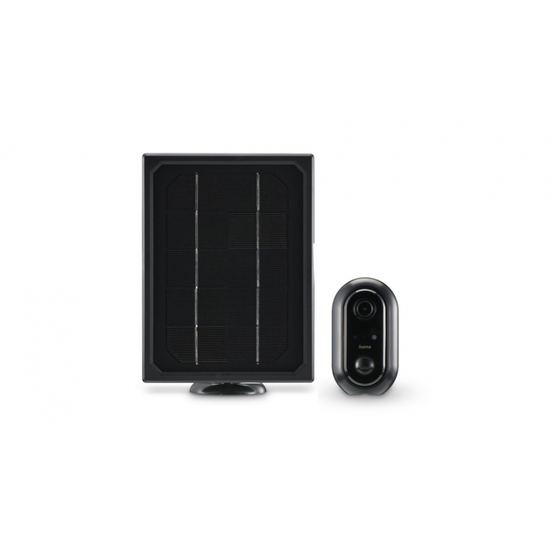 Hama Smarte Überwachungskamera, WLAN-Kamera Outdoor, Akku, Solar, Aufzeichnung, 1080p