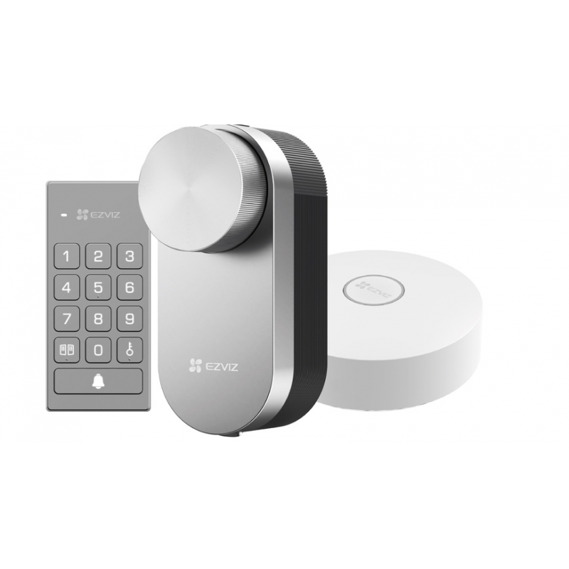 EZVIZ Smart Home Zutritt Set, Smart Lock, Keypad mit RFID, Hub