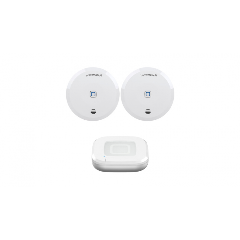 Homematic IP Smart Home Set Wassersensor mit Access Point 2 und zwei Wassersensoren