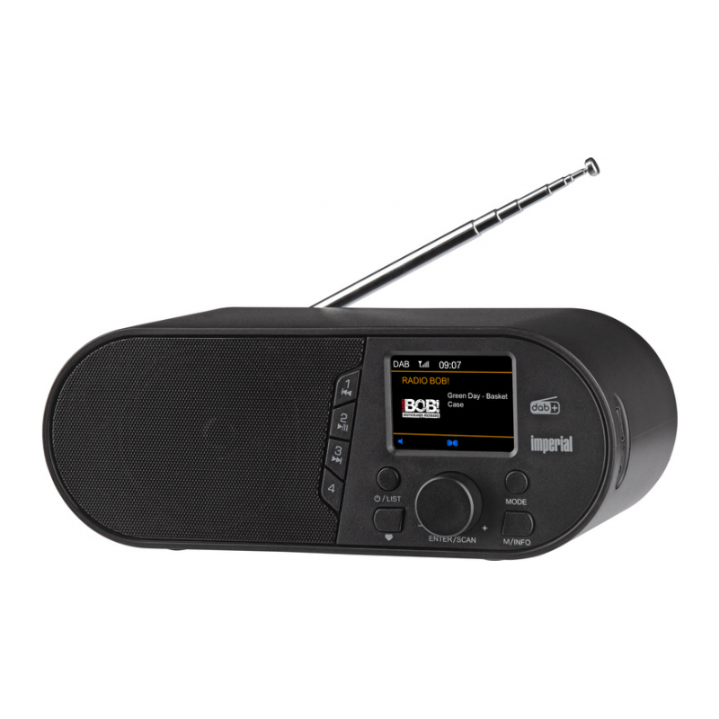 IMPERIAL DABMAN d105 Kompaktes DAB+ /FM /Bluetooth Radio, Schwarz