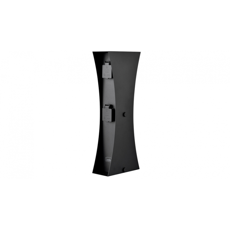 Ledino Steckdosensäule, 4-fach, Connect D4A, IP44, anthrazit