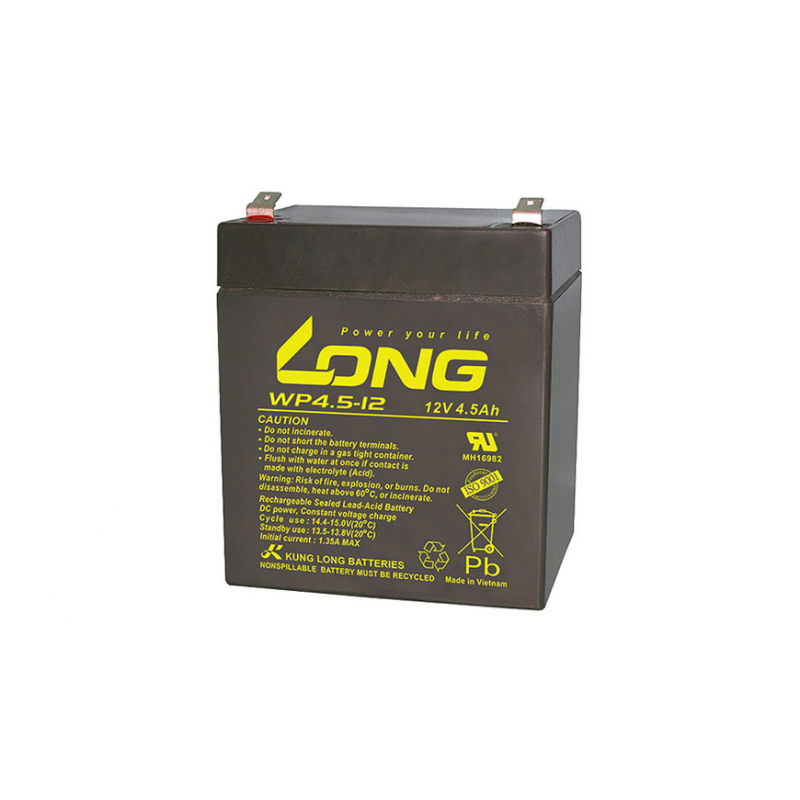 Kung Long VdS-Blei-AGM-Akku WP4.5-12, 12V, 4,5 Ah