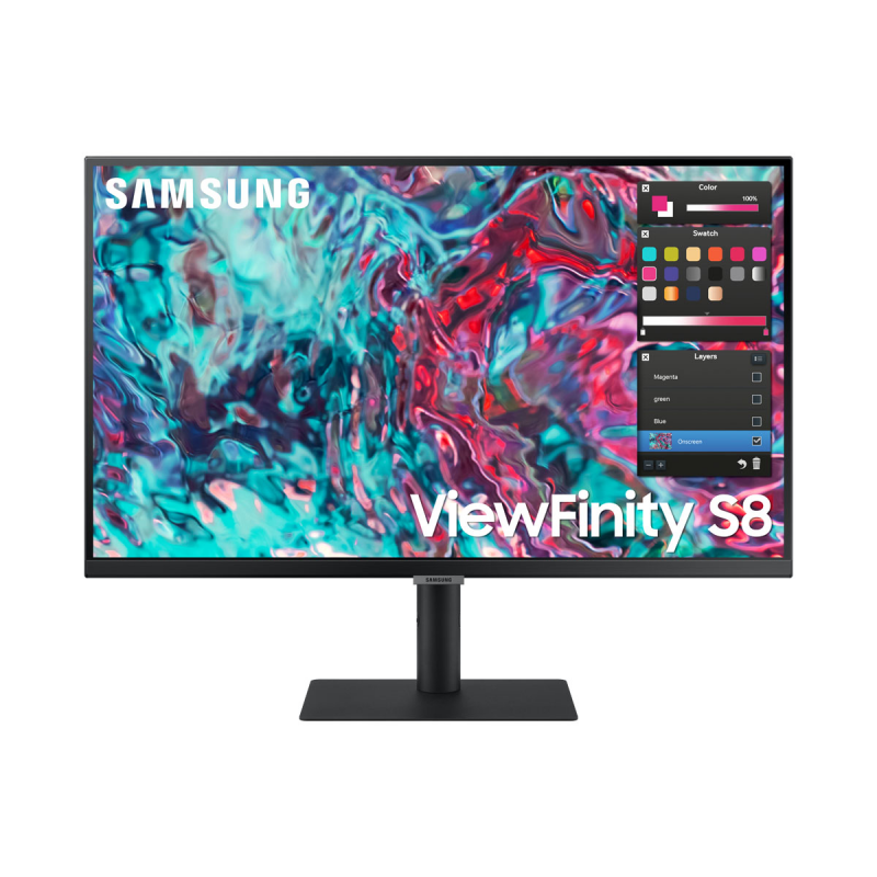 Samsung ViewFinity S8 S27B800TGU Office Monitor - 4K, IPS, LAN