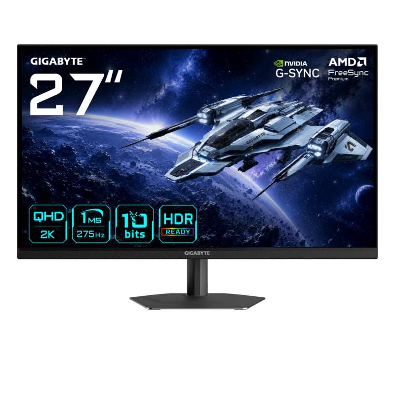 Gigabyte G27Q26 27 Zoll - Gaming Monitor Fast IPS, QHD, 275 Hz, 1ms GtG, 2x HDMI 2.1, DP, USB