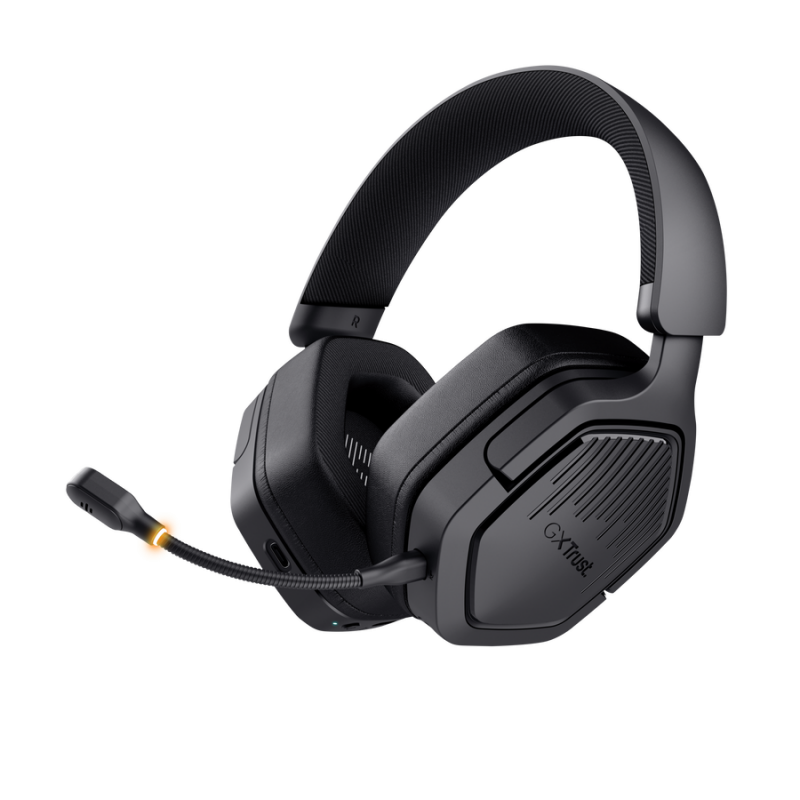 Trust Gaming GXT493 CARUS Wireless Gaming Headset schwarz Leistungsstarkes, ohrumschließendes kabelloses Gaming-Headset für ein immersives Gaming-Erle