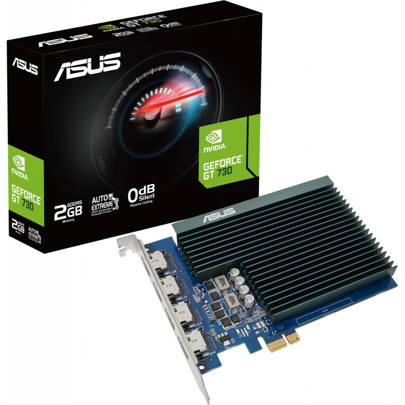 ASUS GeForce GT 710 2GB GDDR5 Grafikkarte - 2GB GDDR5, VGA, DVI, HDMI