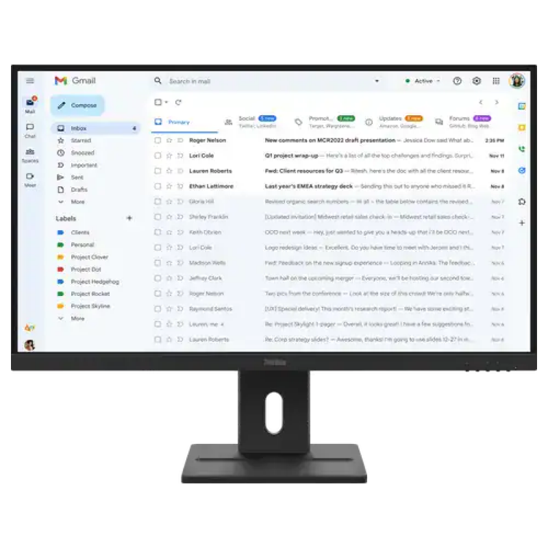 Lenovo ThinkVision E27-40 Business Monitor ENERGY STAR® Certified, TCO 10, TCO Edge 2.1, EPEAT™ Gold