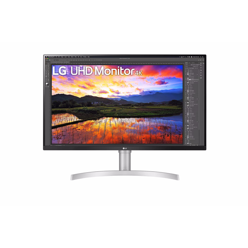 LG 32UN650K-W Monitor - 4K UHDIPS Panel, Höhenverstellbar DisplayPort, HDMI, Weiß